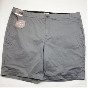 NWT 9" Chino Bermuda Shorts Ava & Viv Gray
